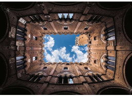 RAVENSBURGER Puzzle Cortile della Podestà, Palazzo Pubblico, Siena, Itálie 1000 dílků