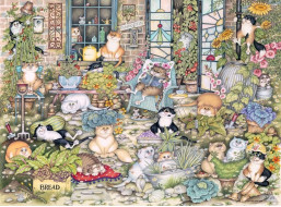 RAVENSBURGER Puzzle Crazy Cats: Kočičí život 500 dílků