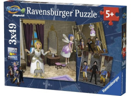 RAVENSBURGER Puzzle Playmobil Královská svatba 3x49 dílků