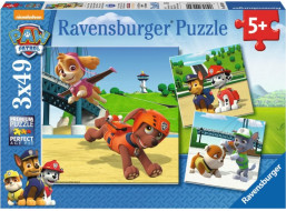 RAVENSBURGER Puzzle Tlapková patrola: Čtyřnohý tým 3x49 dílků