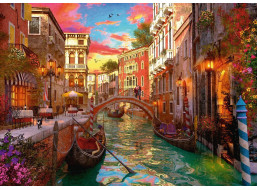 RAVENSBURGER Puzzle Romantické Benátky 1000 dílků