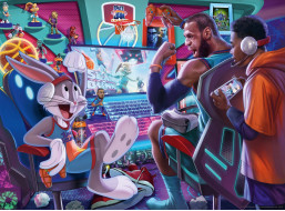 RAVENSBURGER Puzzle Space Jam: Herní konzole XXL 300 dílků