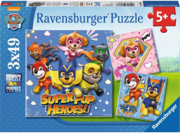 RAVENSBURGER Puzzle Tlapková patrola 3x49 dílků