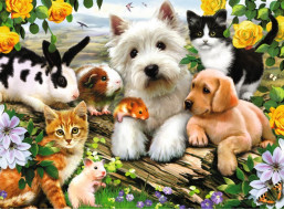 RAVENSBURGER Puzzle Zvířecí přátelé XXL 300 dílků