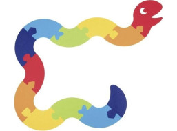 GOKI Podlahové obrysové puzzle Had XXL 12 dílků