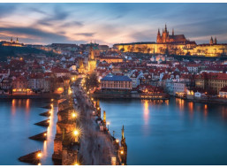 RAVENSBURGER Puzzle Noční Praha, Česká republika 1000 dílků