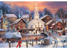 TREFL Puzzle Bílé Vánoce 1000 dílků