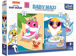 TREFL Oboustranné puzzle Baby Shark BABY MAXI 2x10 dílků