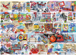 GIBSONS Puzzle Abeceda her a hraček 1000 dílků