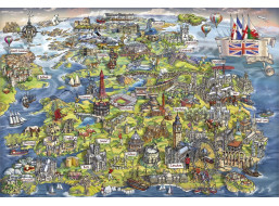 GIBSONS Puzzle Krásná Británie 500 dílků