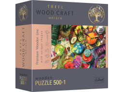 TREFL Wood Craft Origin puzzle Barevné koktejly 501 dílků