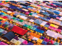 GIBSONS Puzzle Thajské tržiště 1000 dílků