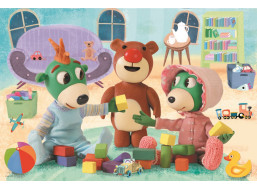 Puzzle Dobrou noc, Treflíci: Hry před spaním MAXI 24 dílků
