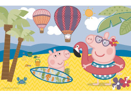TREFL Puzzle Prasátko Peppa: Prázdniny MAXI 24 dílků