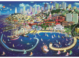 TREFL Puzzle Přístav v San Franciscu 2000 dílků