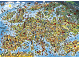 GIBSONS Puzzle To je Evropa 1000 dílků