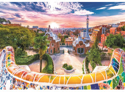 TREFL Puzzle Západ slunce nad Barcelonou, Španělsko 1000 dílků