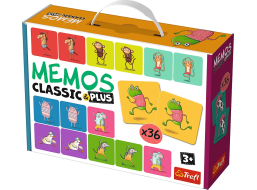 TREFL Pexeso Classic&Plus Zvířátka v pohybu 3v1