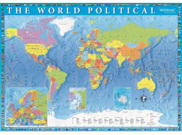 TREFL Puzzle Politická mapa světa 2000 dílků