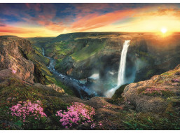 TREFL Puzzle Vodopád Háifoss, Island 2000 dílků