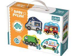 TREFL Baby puzzle Dopravní prostředky 4v1 (3,4,5,6 dílků)
