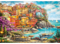 CHERRY PAZZI Puzzle Krásný den v Cinque Terre 2000 dílků