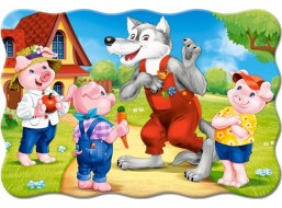 CASTORLAND Puzzle Tři malá prasátka MAXI 20 dílků