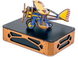 WOODEN CITY 3D puzzle Dvouplošník Limitovaná edice 65 dílů