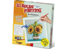 MIRAGE HOBBY Kreativní sada 3D malování Relief Painting: Slunečnice