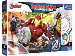 TREFL Oboustranné puzzle Avengers SUPER MAXI 24 dílků