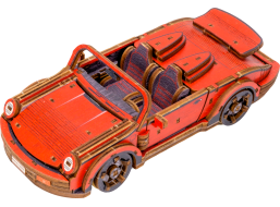 WOODEN CITY 3D puzzle Sportovní auto Limitovaná edice 194 dílů