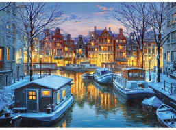 CHERRY PAZZI Puzzle Amsterdam v noci 1000 dílků