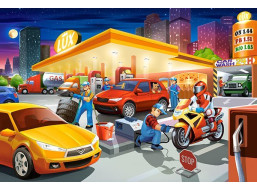 CASTORLAND Puzzle Čerpací stanice MAXI 40 dílků