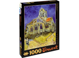 D-TOYS Puzzle Kostel v Auvers 1000 dílků