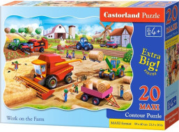 CASTORLAND Puzzle Práce na farmě MAXI 20 dílků