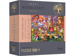 TREFL Wood Craft Origin puzzle Kouzelný svět 501 dílků