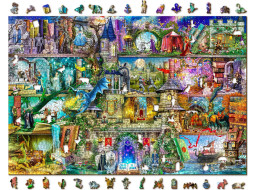 WOODEN CITY Dřevěné puzzle Byla jednou jedna pohádka 2v1, 2000 dílků EKO