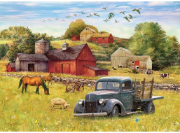 COBBLE HILL Puzzle Letní odpoledne na farmě 1000 dílků