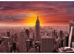 ENJOY Puzzle Západ slunce nad panoramatem New Yorku 1000 dílků
