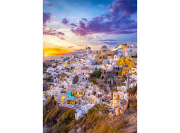 ENJOY Puzzle Západ slunce nad Santorini 1000 dílků