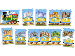 CASTORLAND Puzzle Učíme se čísla 1-10, Vláček 21 dílků