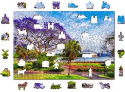 WOODEN CITY Dřevěné puzzle Jaro v Sydney 2v1, 505 dílků EKO