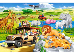 CASTORLAND Puzzle Dobrodružství na Safari MAXI 40 dílků