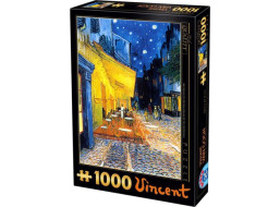 D-TOYS Puzzle Terasa kavárny v noci 1000 dílků