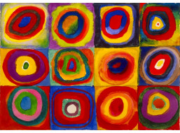 ENJOY Puzzle Vassily Kandinsky: Studie barev - Čtverce s kruhy 1000 dílků