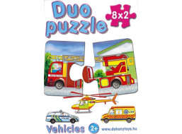 DOHÁNY Duo puzzle Dopravní prostředky 8x2 dílky