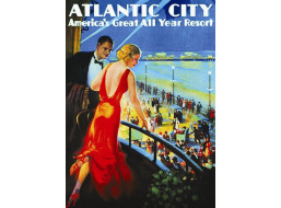 EUROGRAPHICS Puzzle Plakát: Atlantic City 1000 dílků