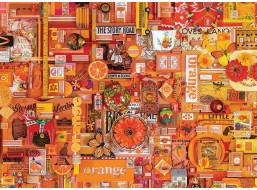 COBBLE HILL Puzzle Barvy duhy: Oranžová 1000 dílků