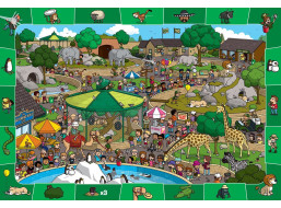 EUROGRAPHICS Spot & Find puzzle Den v zoo 100 dílků