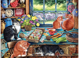 COBBLE HILL Puzzle Kočičí soukromí XL 275 dílků